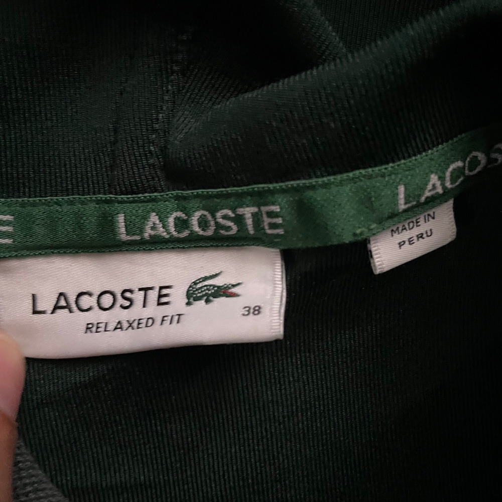 Lacoste Relaxed Fit Hoodie Mens medium 38 Green - Picture 4 of 8